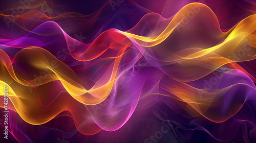 炎の煙のカラフルな背景画像。ダークゴールドとバイオレット色。
Colorful background image of flame smoke. Dark gold and violet color. [Generative AI]