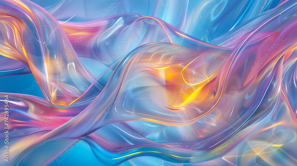 holographic wave background with light refraction and reflection. rainbow foil texture. Soft holographic pastel unicorn marble background holographic wave background with light refraction and reflection. rainbow foil texture. Soft holographic pastel unicorn marble background