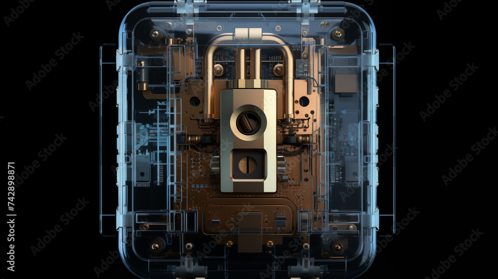 Cybersecurity and privacy concept, protect data, Lock icon and internet network security technology concept,