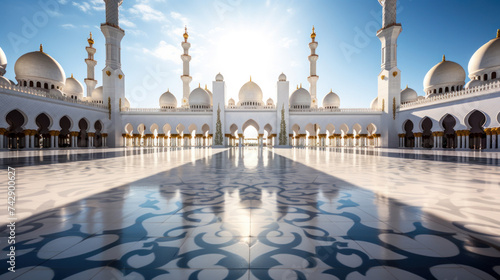 Abu Dhabi, Sheikh Zayed Grand Mosque in the Abu Dhabi. UAE.