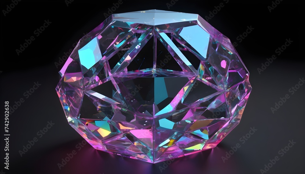 Abstract Holographic shapes Abstract Holographic shapes