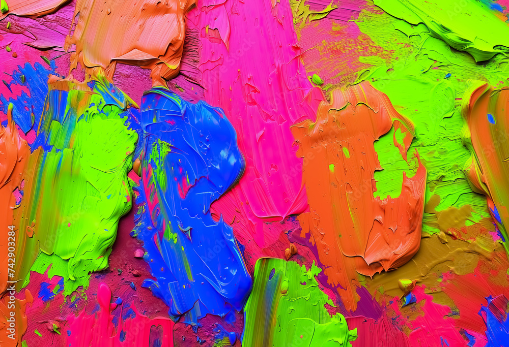 colorful and vibrant paint texture background