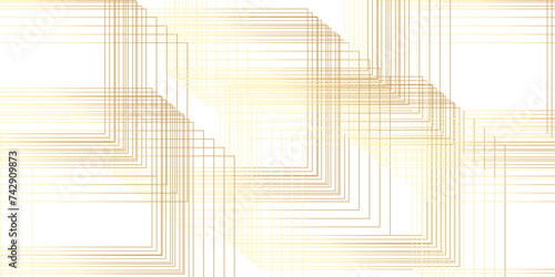 Vector diagonal striped line gold and white minimal round lines abstract background. Diagonal carve wave line seamless pattern design.