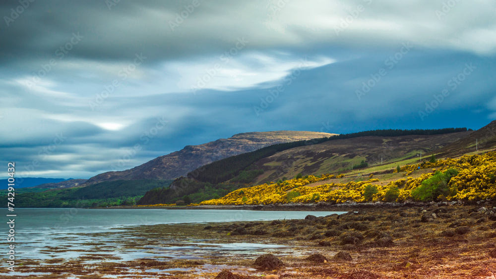 nature sceneries in the area around Ullapool, highlands, Scotland