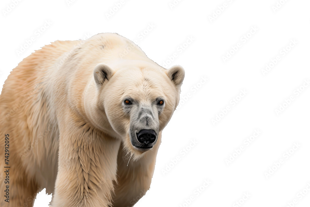 Polar bear isolated on white Polar bear isolated on white