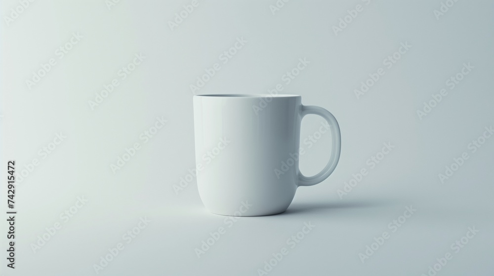 Obraz premium white Blank mug Mockup