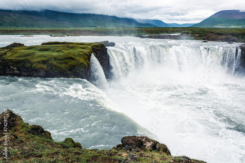 Gullfoss waterfall  Iceland. The most powerful waterfall in Europe.