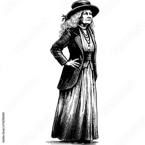 Standing Old Woman