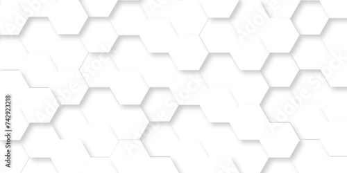 Abstract 3d background. Abstract white background with hexagons. Abstract hexagon polygonal pattern background vector. seamless bright white abstract honeycomb background.