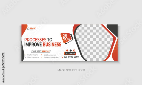 Digital marketing facebook social media cover vector templates fully editable, advertising design, social media banner post, Business conference, webinar Facebook cover, business Facebook Cover Design