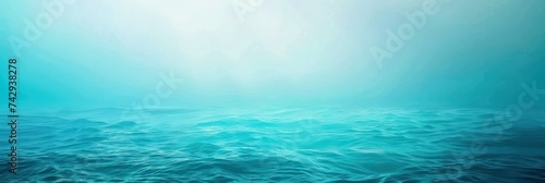 Tranquil digital ocean waves with a serene blue hue. Background for technological processes, science, presentations, etc