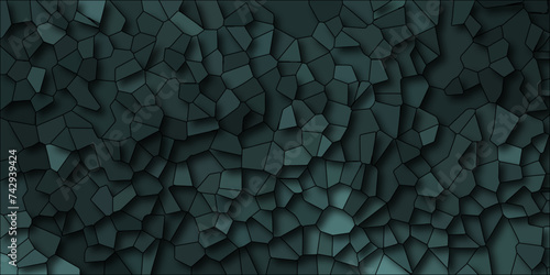 Terrazzo flooring pattern classic Italian venetian style flooring graphic design. Abstract polygonal texture background. Green polygonal background, Quartz royal green Broken Stained Glass Background
