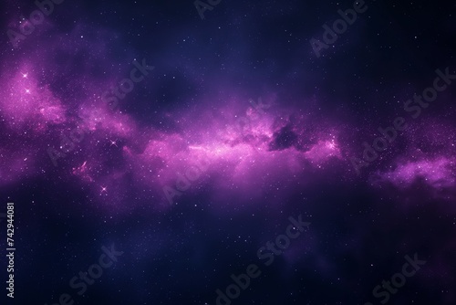 Vibrant Purple Nebula in Space with Stars  Cosmic Background for Science and Astronomy Concepts