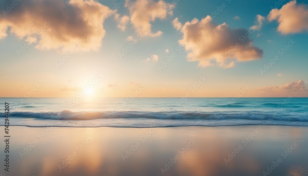 Sky Blue,Cloud Background,Horizon Spring Clear Sky in Morning by the beach