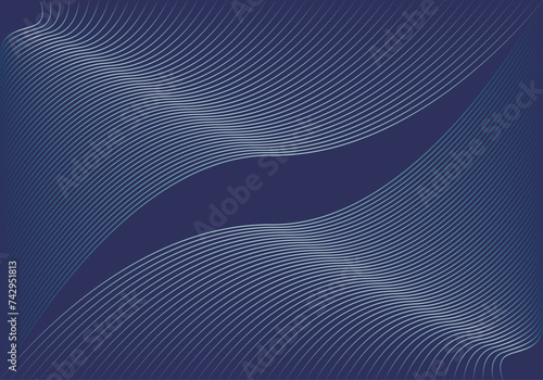 Fondo azul con líneas en forma de malla curvas. 
