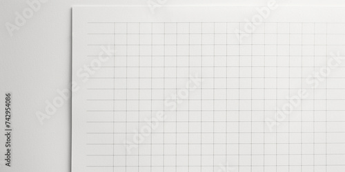 Minimalist note paper background, crisp white paper with subtle grid lines, evenly lit for a clean look