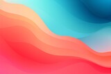 Soft Coral to Teal abstract fluid gradient design, curved wave in motion background for banner, wallpaper, poster, template, flier and cover