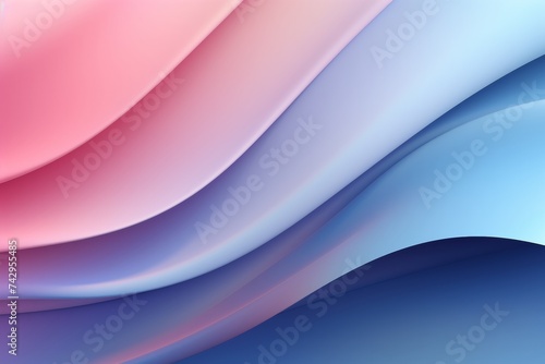 Steel Blue to Dusty Rose abstract fluid gradient design, curved wave in motion background for banner, wallpaper, poster, template, flier and cover