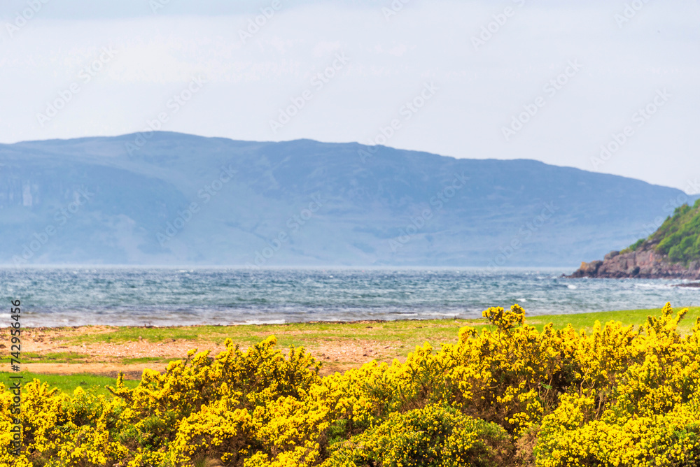 nature sceneries along the wester ross route, highlands Scotland