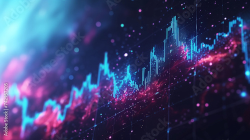 MT4 Chart Mastery: Trading Analysis with Cosmic Backdrop 