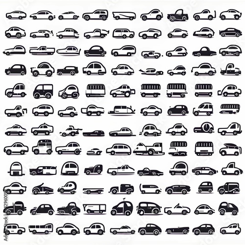 Collection of different types of cars