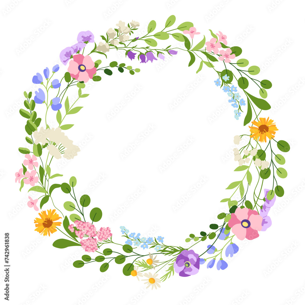 wreath with flowers