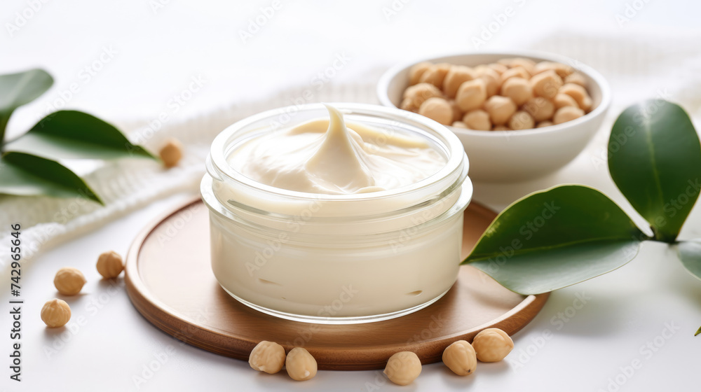 Cosmetic products with macadamia nuts. Cream with extract of Macadamia