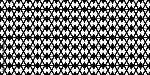 Abstract geometric pattern with triangle and lines. A seamless vector background. Black and white texture.