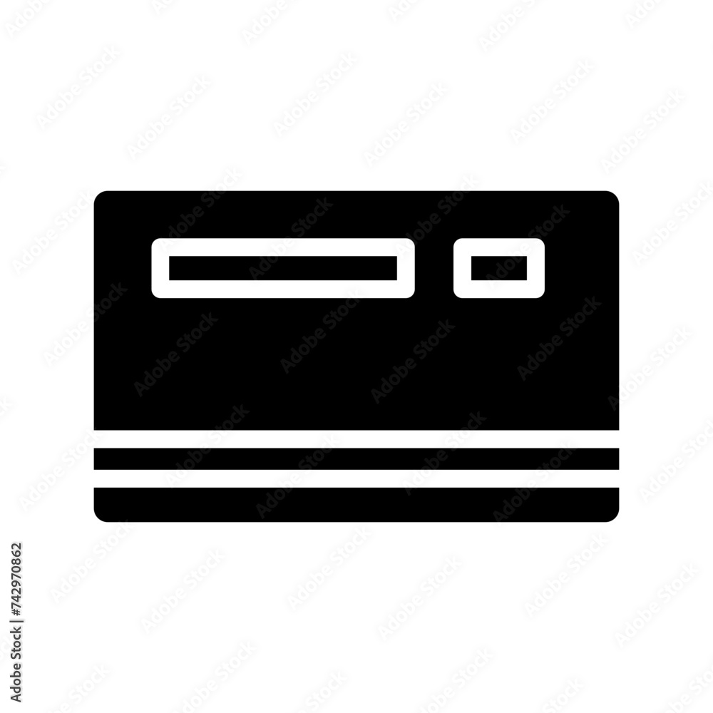 Card Chip Credit Glyph Icon