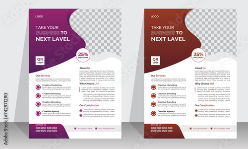 Professional newest creative corporate business flyer template print design