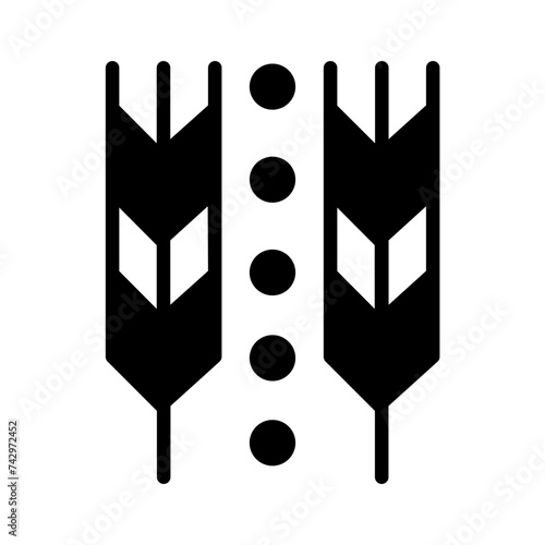 Grain Rice Seeds Glyph Icon