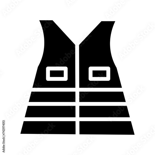 Vest Jacket Clothing Glyph Icon