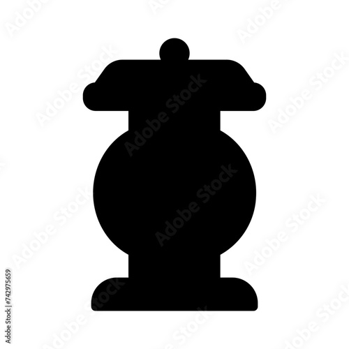 Ashes Dead Funeral Glyph Icon