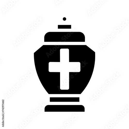 Ashes Dead Funeral Glyph Icon