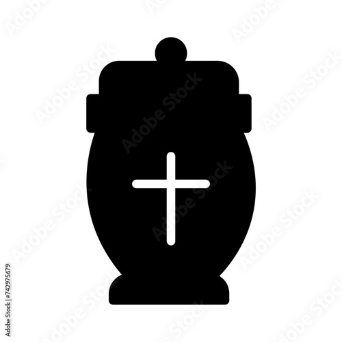 Ashes Remains Funeral Glyph Icon