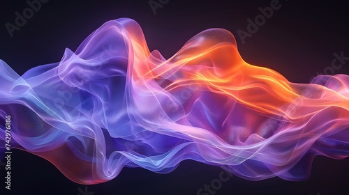 Abstract light waves background