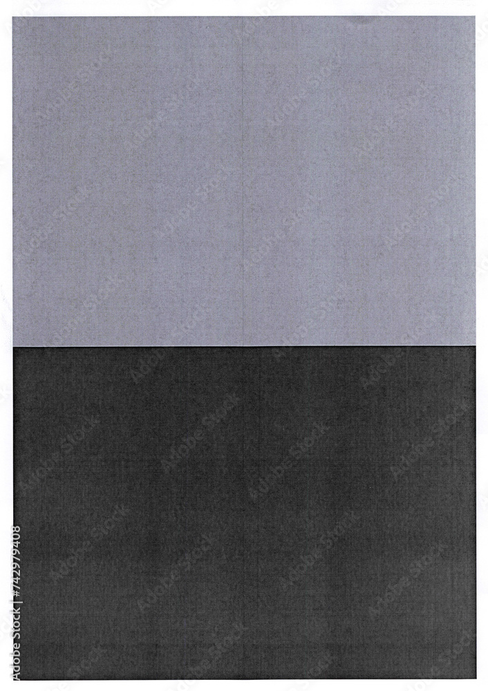 Fototapeta premium copy paper test print to check the dark printer cartridge, black lines having different printing opacity, cool photo overlay, the color all went.