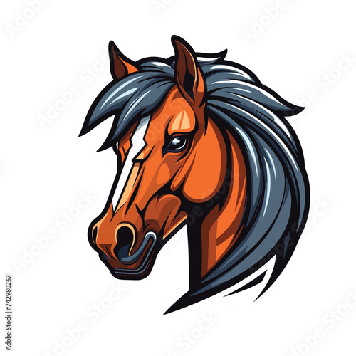 horse head illustration © Putra