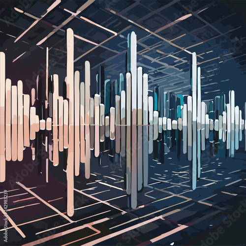 seamless sound waveform pattern