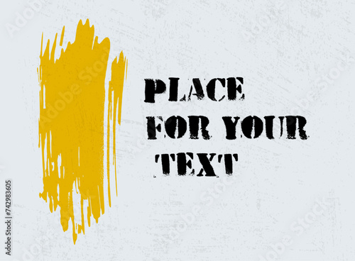 Abstract creative header. Hand Drawn ink texture.