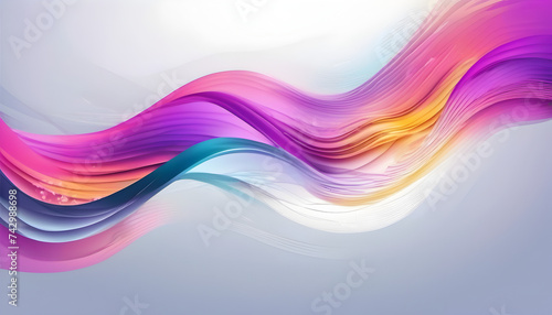 Abstract colorful vector background, color flow liquid wave © Zulfi_Art