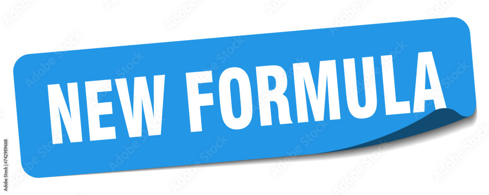 new formula sticker. new formula label new formula sticker. new formula label