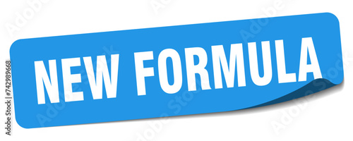 new formula sticker. new formula label