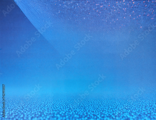 Abstract connected dots on a  blue background. Technology computering concept photo