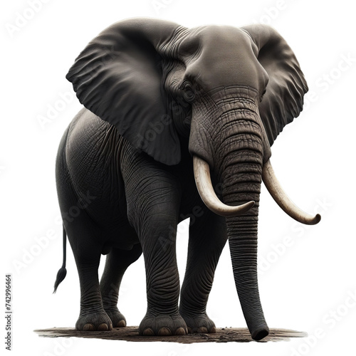 elephant isolated on transparent background