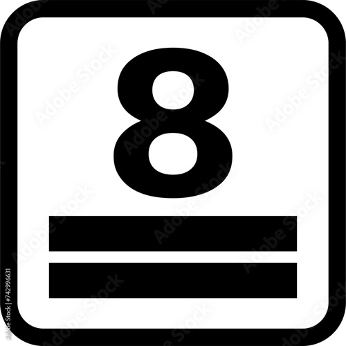 maximum number of stacks icon vector