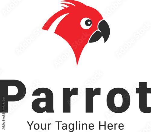 Parrot Logo Design, Bird Logo Design, Business Logo Design, Vector logo design, Iconic logo design,