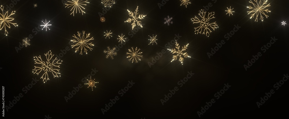 Falling snow at night. Bokeh lights Falling snow at night. Bokeh lights
