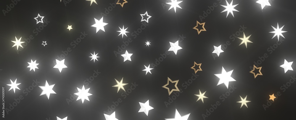 XMAS stars background, sparkle lights confetti falling. magic shining Flying christmas stars on night XMAS stars background, sparkle lights confetti falling. magic shining Flying christmas stars on night