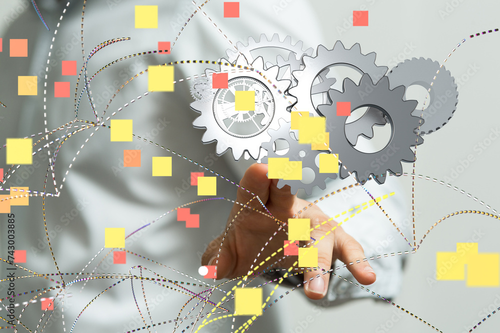 Obraz premium - neural network exposure digital